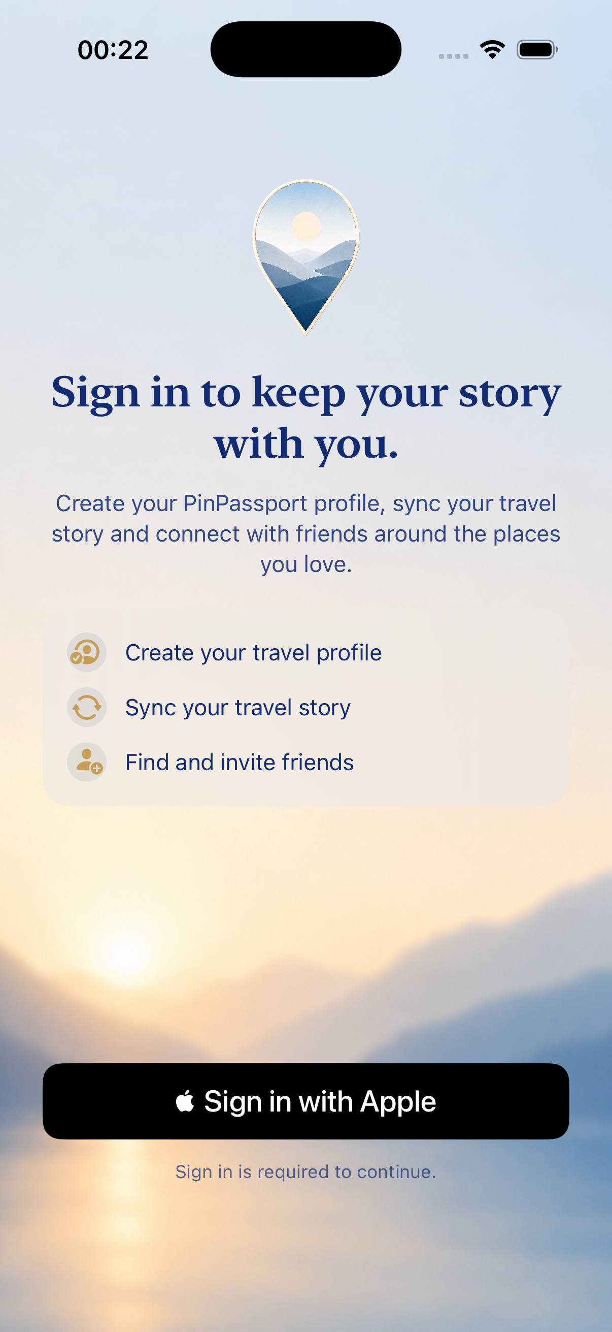 PinPassport onboarding onuncu ekran